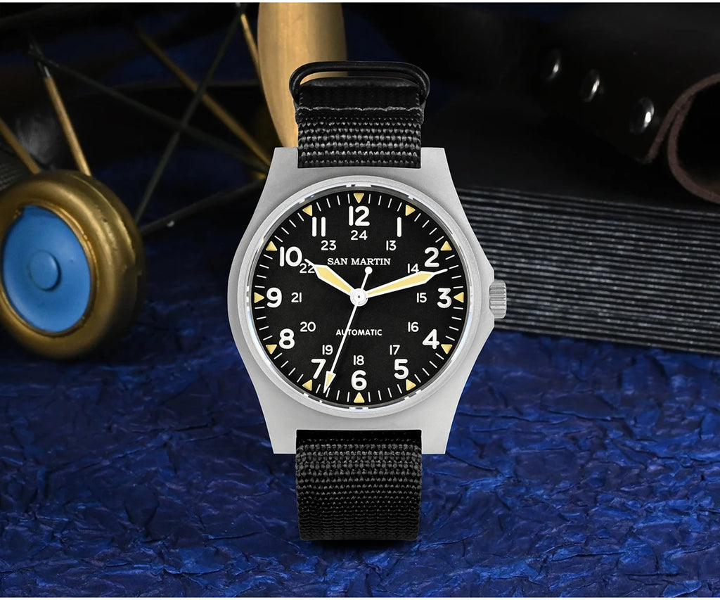 San Martin mm NH Field Automatic Watches Men Wrist - Product Image 11