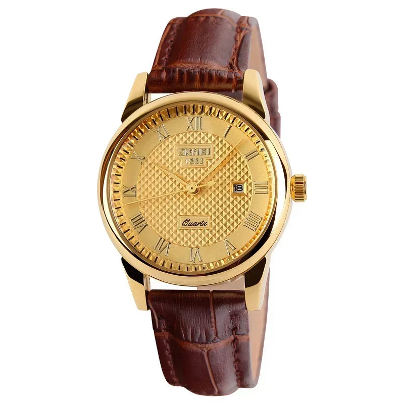 vastara skmei 9058 lovers love witness time leather strap sports wristes date clock reloj hombre watch 17 - sports unisex