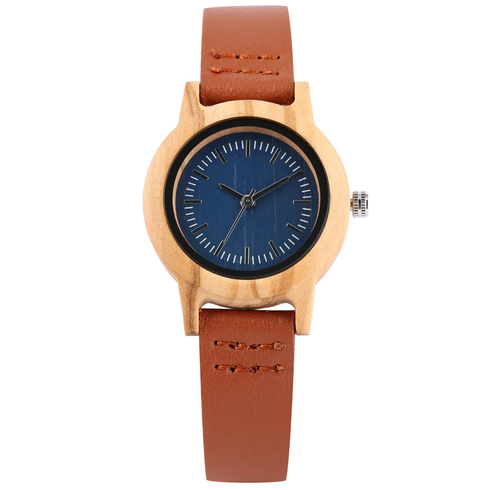 Wooden/Bamboo Watch Case Women's Wristwatch Quartz - Product Image 27