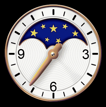 VASTARA vastara retro for sun moon phase: genuine leather genuine leather unisex timepiece - stainless steel stainless steel