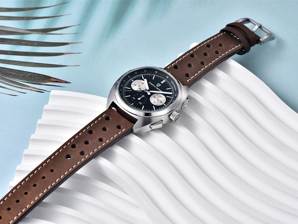 vastara luxury men’s chronograph – sapphire stainless steel watch 11 - casual unisex timepiece with chronograph (USA)