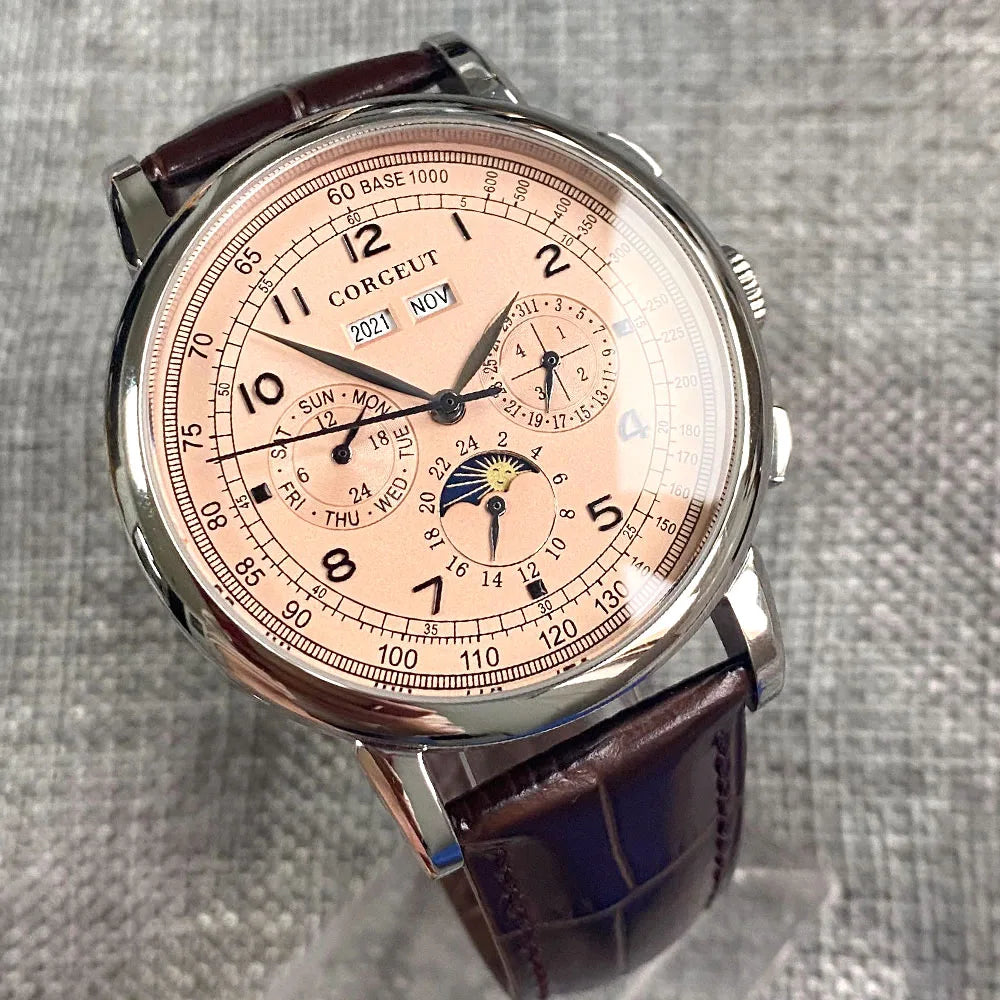 vastara - chronomaster multi function automatic watch watch detail - automatic movement movement, waterproof, waterproof