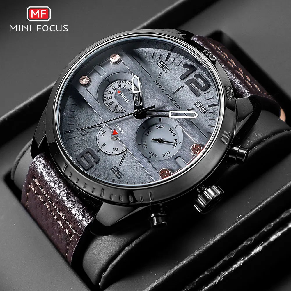 MINI FOCUS Men's Army Sports Quartz Watches - Luxury Watch with precision timepiece