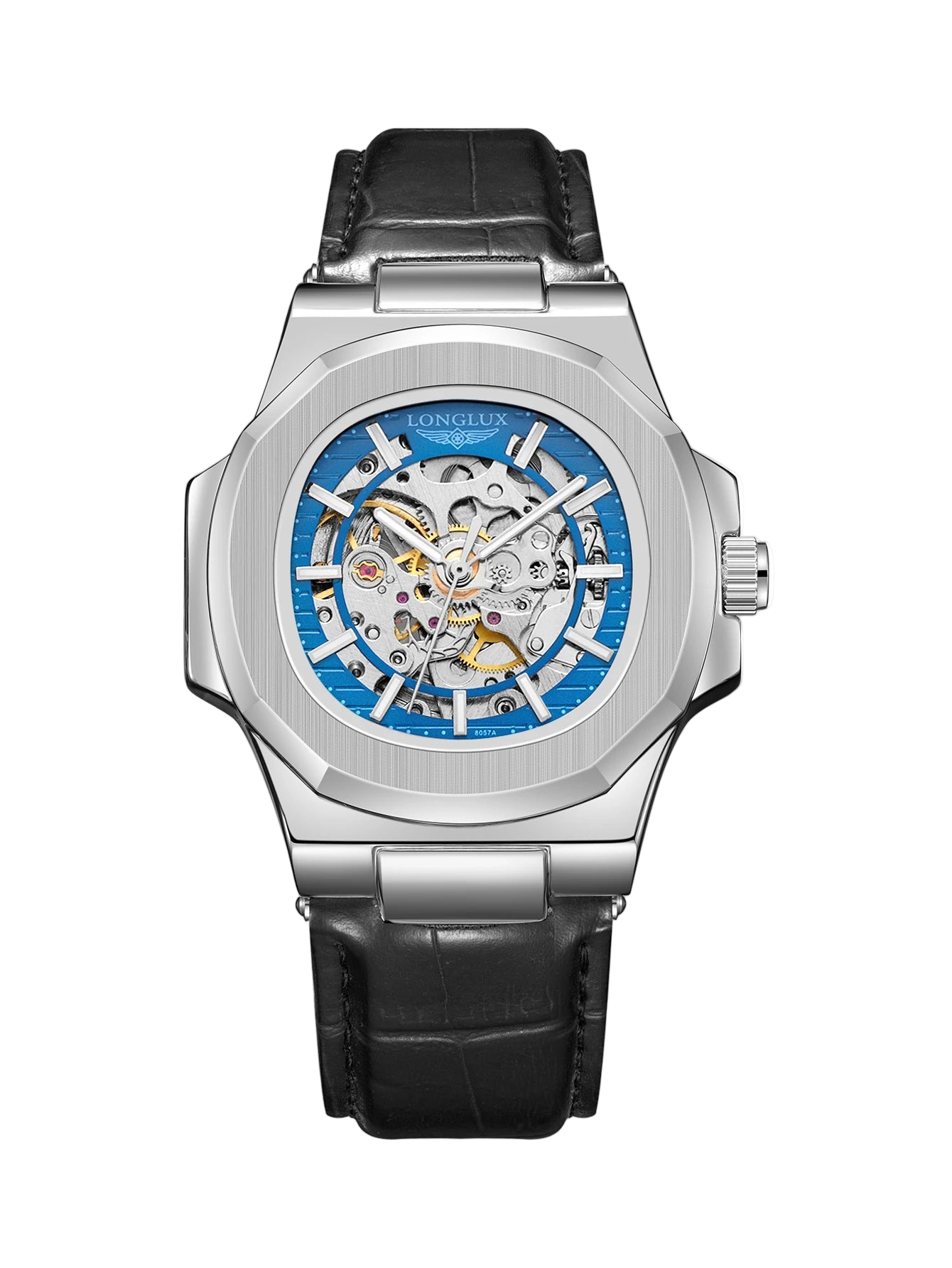 vastara - shadowcore skeleton automatic watch watch detail - mechanical movement, waterproof, waterproof casual design (USA)