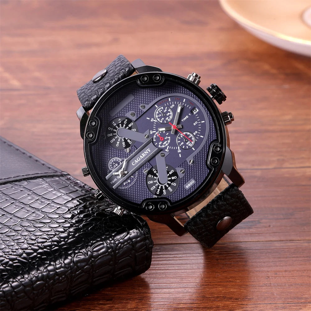 vastara cool big dial es for - genuine leather genuine leather design watch 10 - classic unisex timepiece with stainless