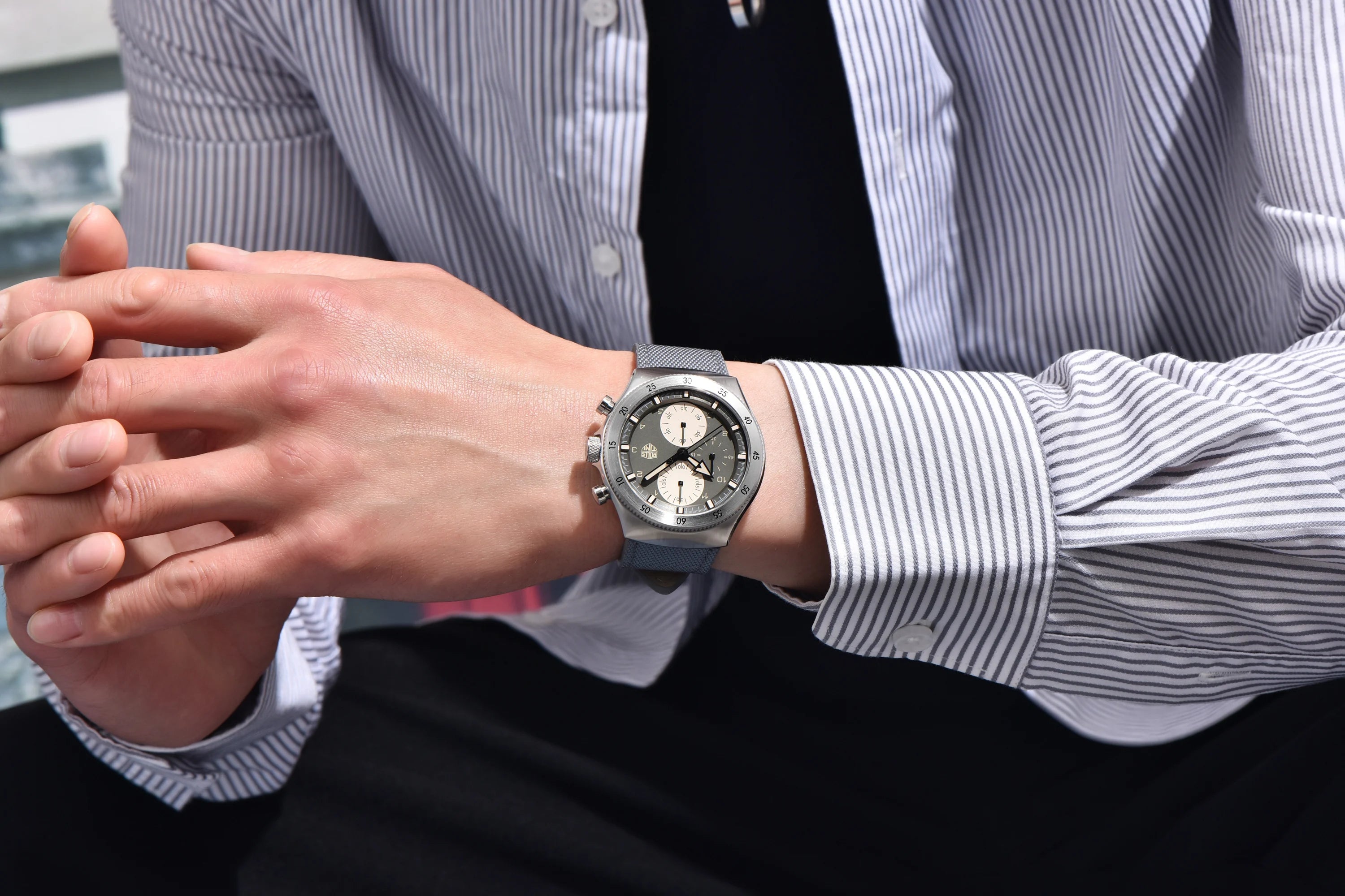 vastara rollstimi 's es chronograph for gift sapphire mirror stainless steel watch 16 - classic unisex timepiece with