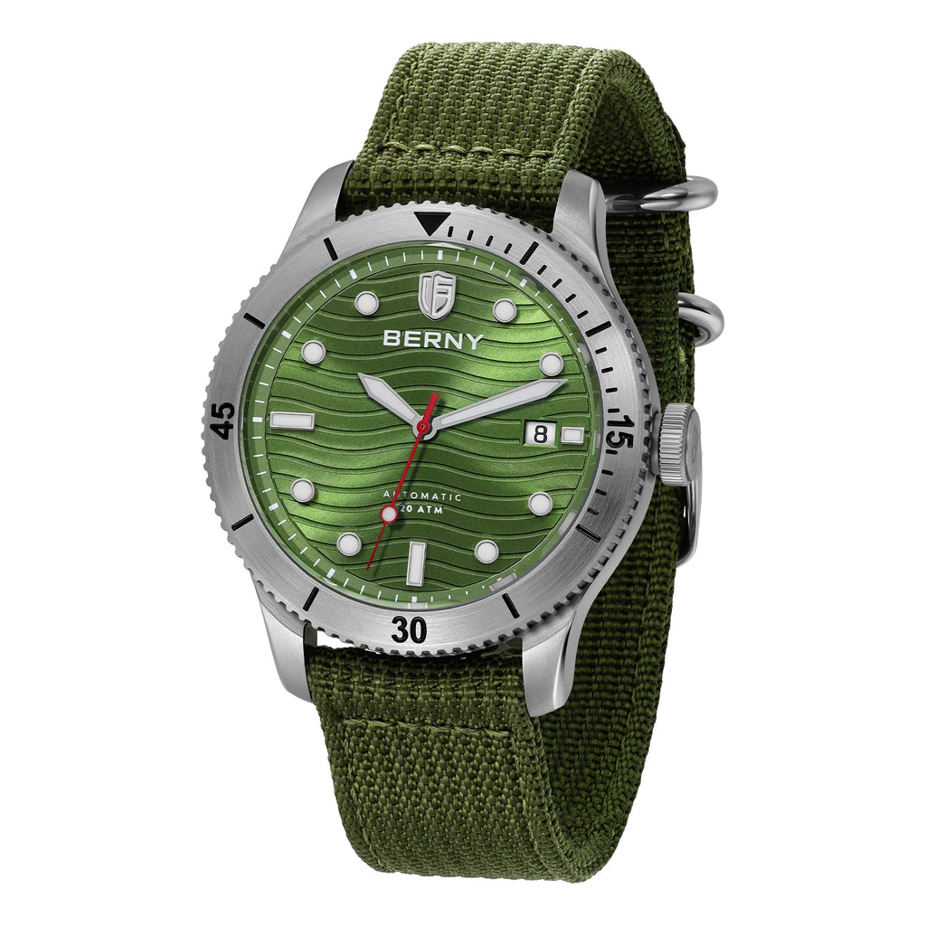 vastara berny diver for pt5000 luminous sapphire lens sport swimming diving watch 12 - classic unisex timepiece with