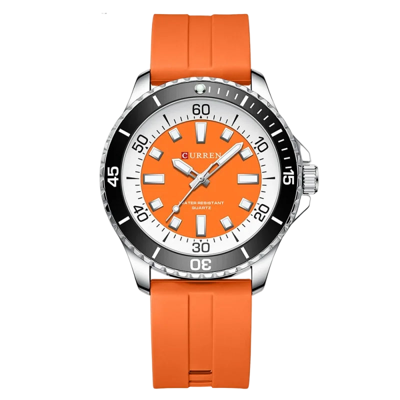 vastara - lumetime classic waterproof luminous quartz watch for men - modern unisex watch with waterproof in neutral metal