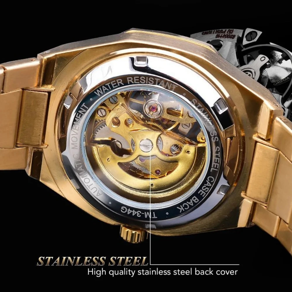 unisex casual watch vastara - skeleton luxe automatic business watch for men - business timepiece with neutral dial (USA)