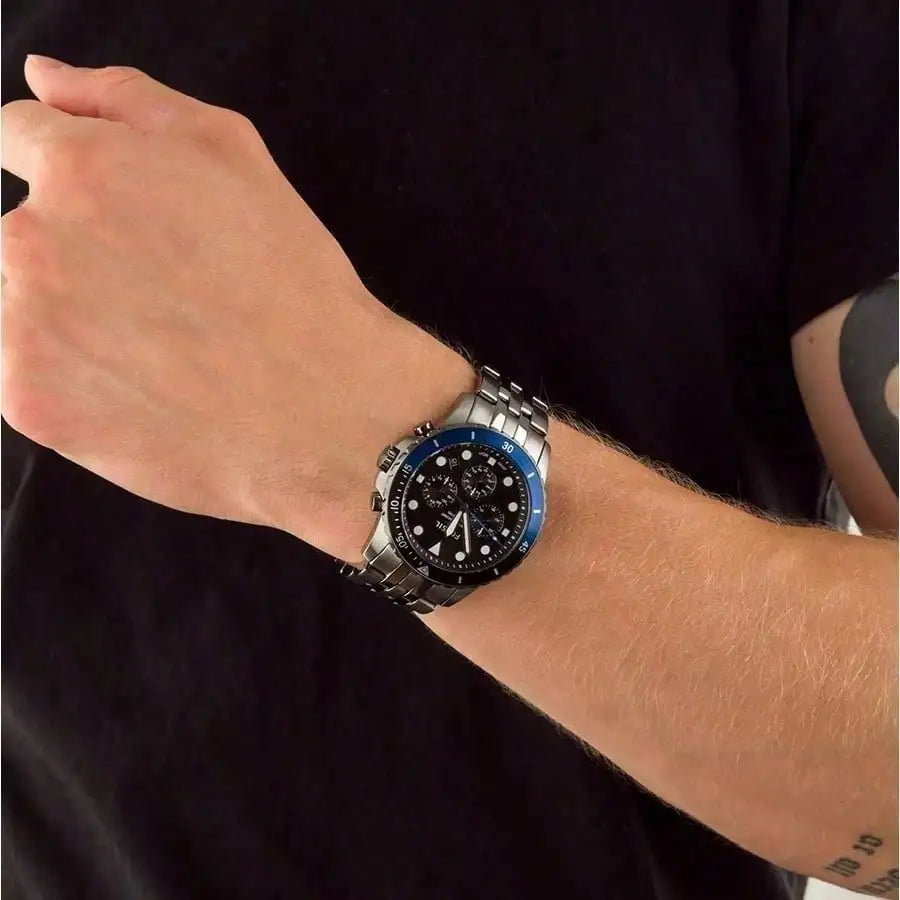 unisex casual watch vastara - fossil man watches stainless steel quartz watch - daily wear timepiece with neutral dial (USA)