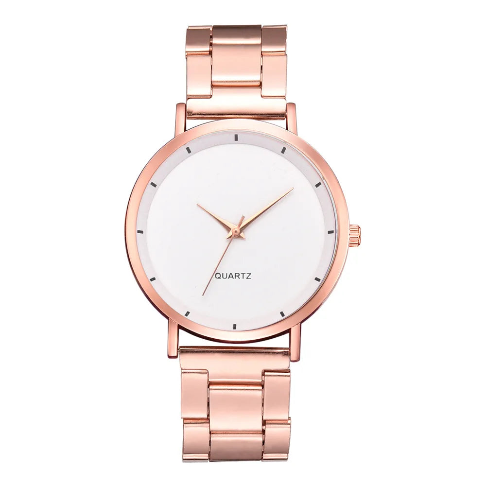 vastara rose gold women’s luxury watch – fashion business watch 9 - casual unisex timepiece with stainless steel (USA)