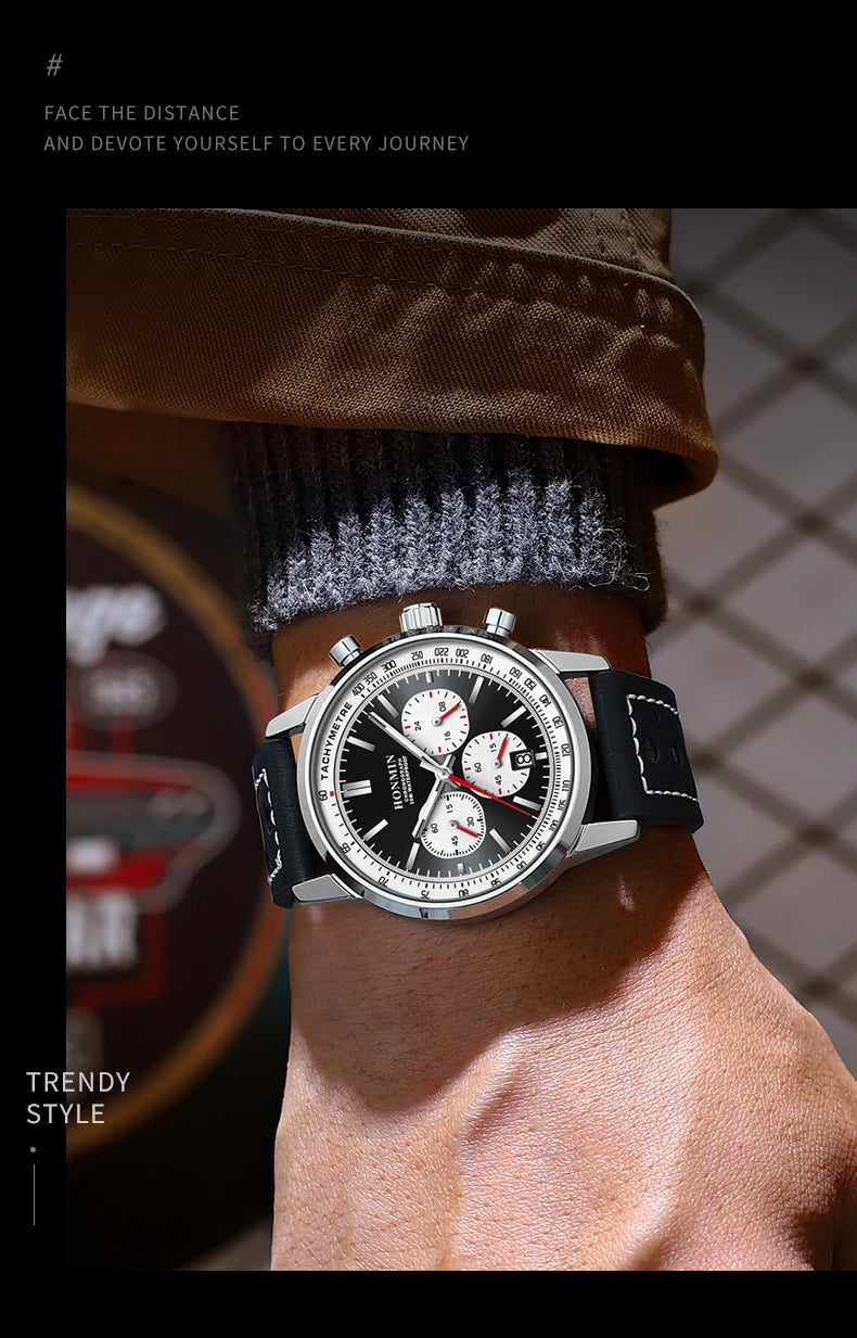 HONMIN Man Luxury Watch High Quality Waterproof - Product Image 11