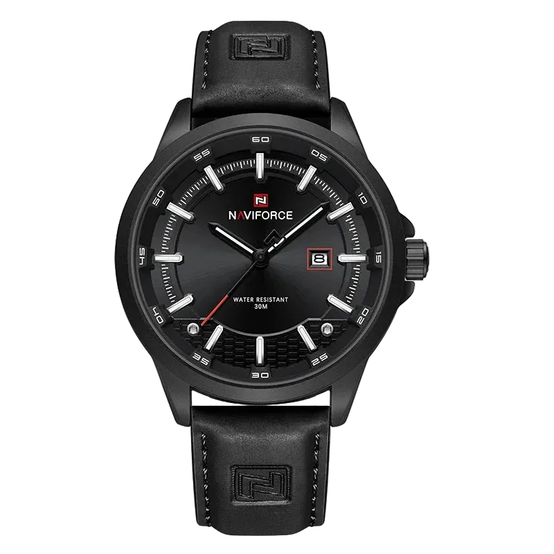 vastara naviforce design es for comfortable genuine leather japanese date gifts for watch 24 - classic unisex timepiece with