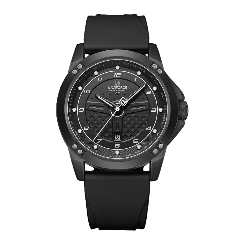 vastara naviforce casual 's es sport silicone strap luminous clock relogio masculino watch 30 - casual unisex timepiece with