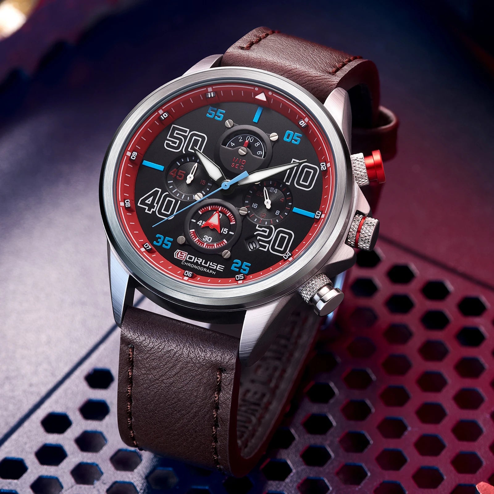 vastara fashion mens sports watches luxury men business watch detail - quartz movement movement, chronograph, waterproof