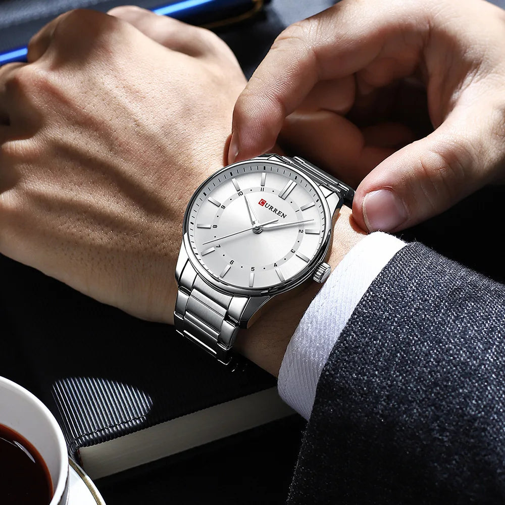 vastara 8430 classic 's luminous stainless steel business and leisure 's reloj hombre watch 19 - business unisex timepiece