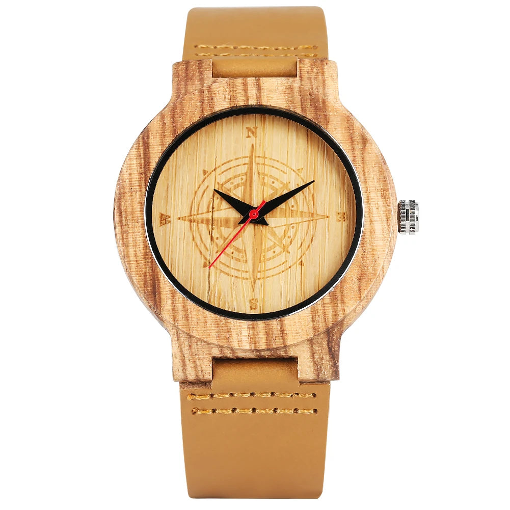 Wooden/Bamboo Watch Case Women's Wristwatch Quartz - Product Image 31