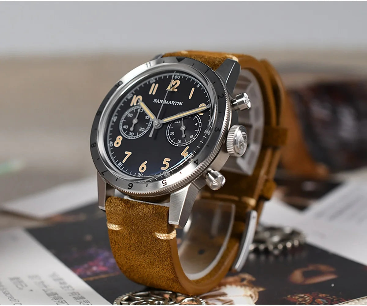 San Martin .mm Vintage Men Watch Military Style VK - Product Image 9