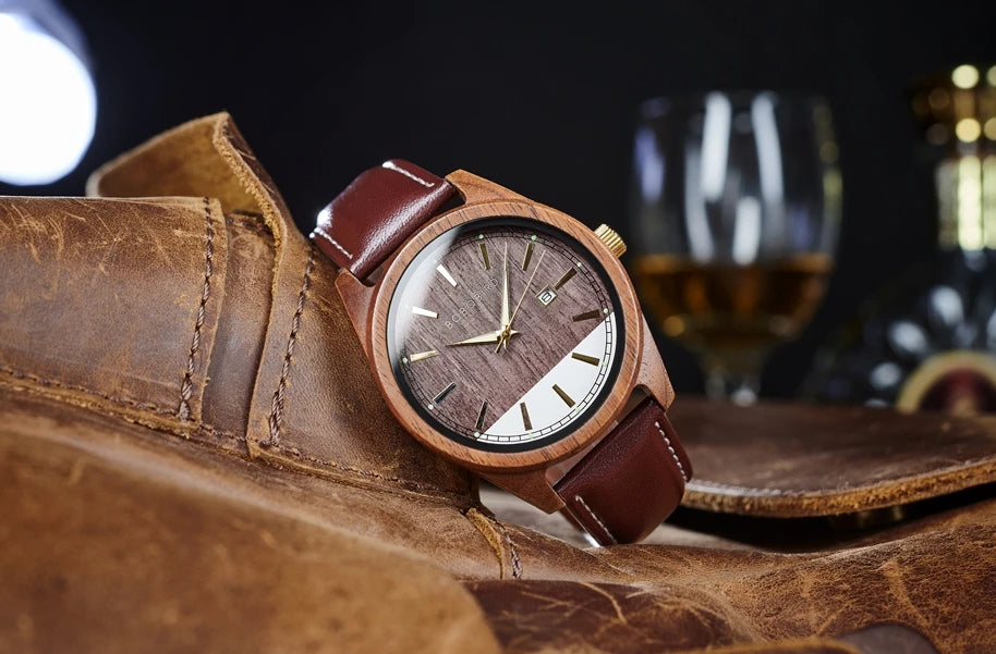 vastara bobo bird men’s wooden watch watch 6 - classic unisex timepiece with stainless steel (USA)