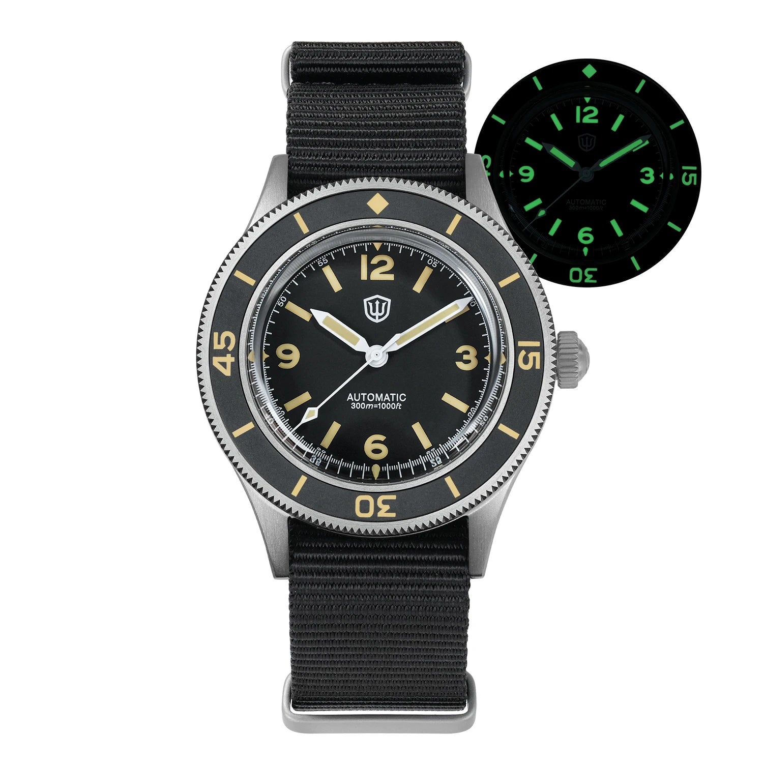 watchdives wd50ti titanium automatic dive watch 300m nh35 men’s mechanical watch sapphire ceramic bezel super luminova c3