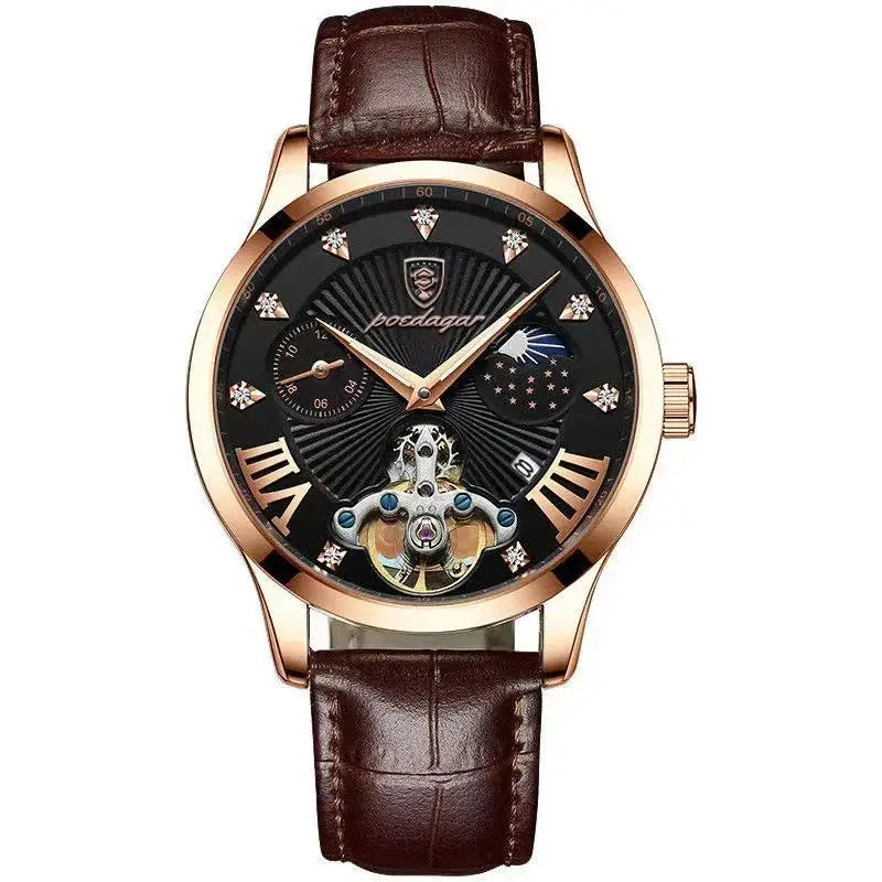 vastara genuine leather poedagar casual es business watch 17 - casual unisex timepiece with stainless steel (USA)