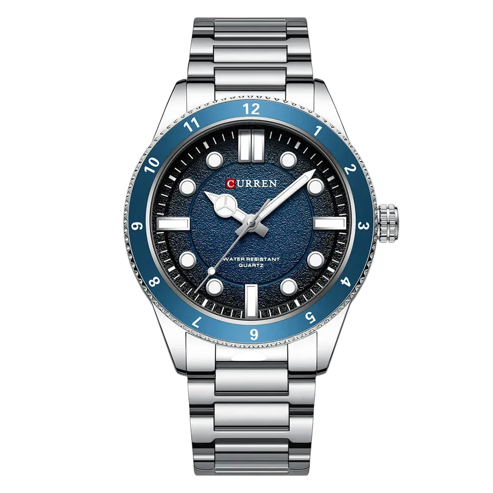 VASTARA vastara 8450 sport military original clock stainless steel strap unisex timepiece - stainless steel stainless steel