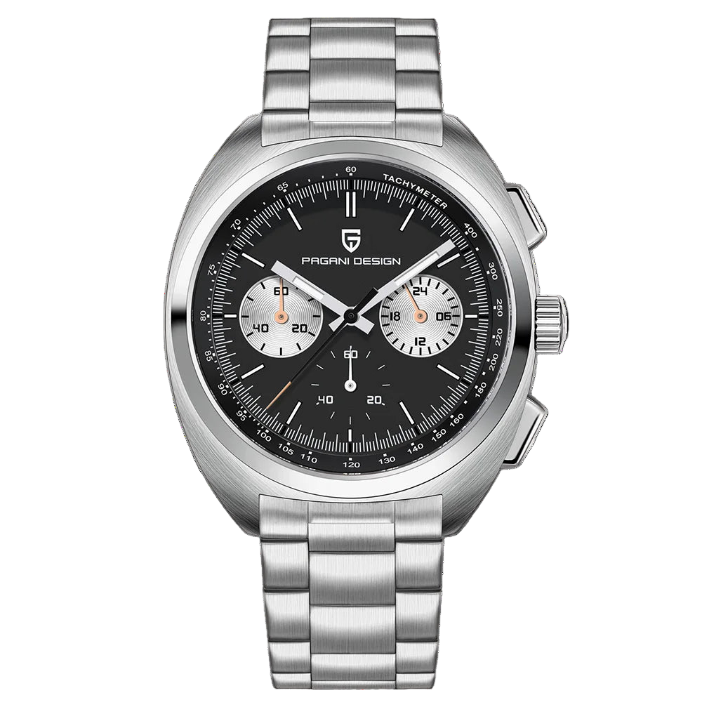 vastara luxury men’s chronograph – sapphire stainless steel watch 34 - casual unisex timepiece with chronograph (USA)
