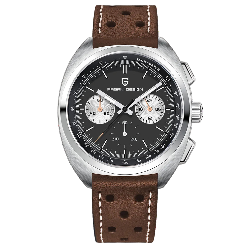 vastara luxury men’s chronograph – sapphire stainless steel watch 33 - casual unisex timepiece with chronograph (USA)