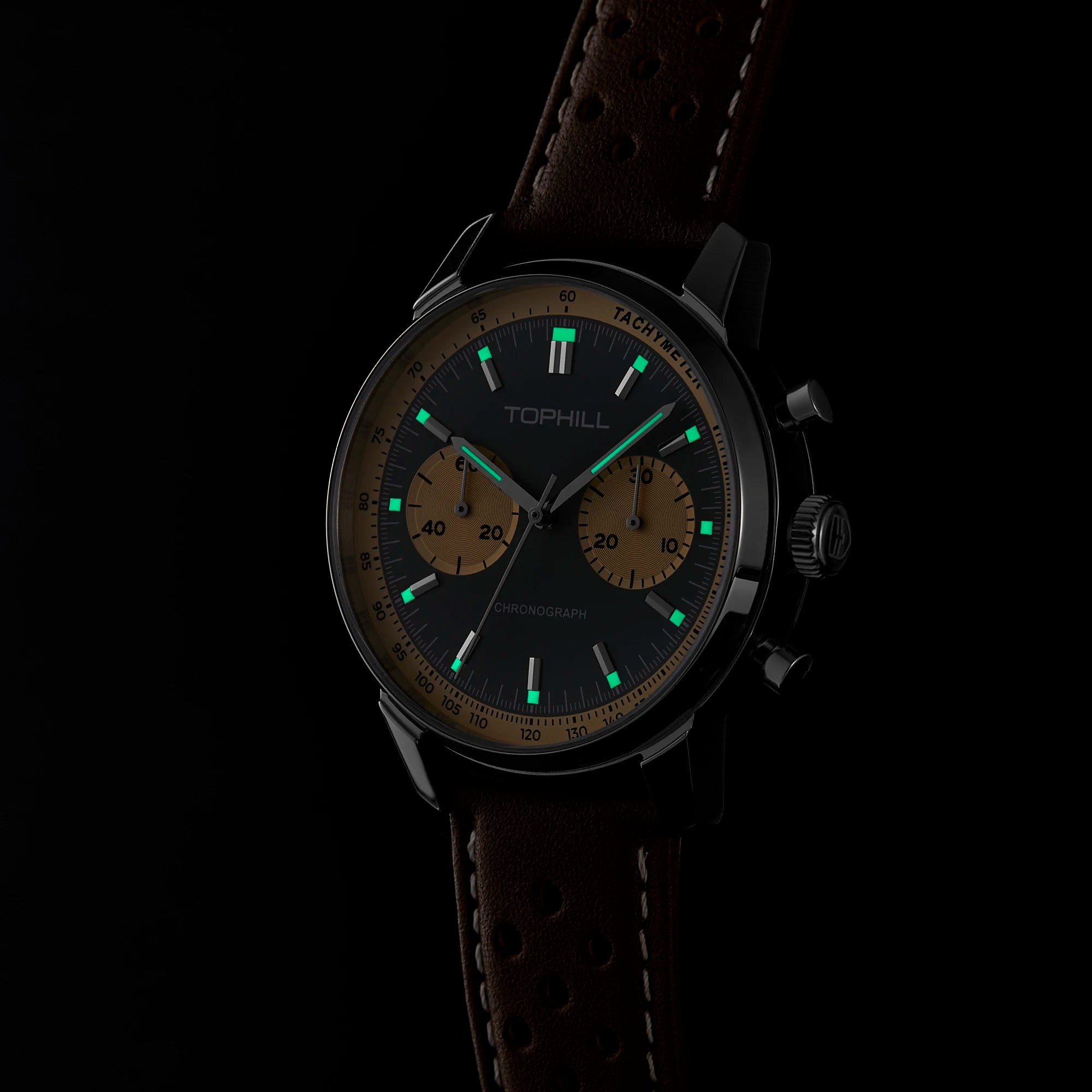 TOPHILL Chronograph Watch Pilot Watch Seagull - Product Image 3