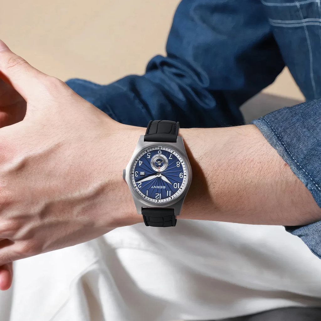 vastara berny full titanium super luminous with sapphire st1731 watch 39 - classic unisex timepiece with stainless steel