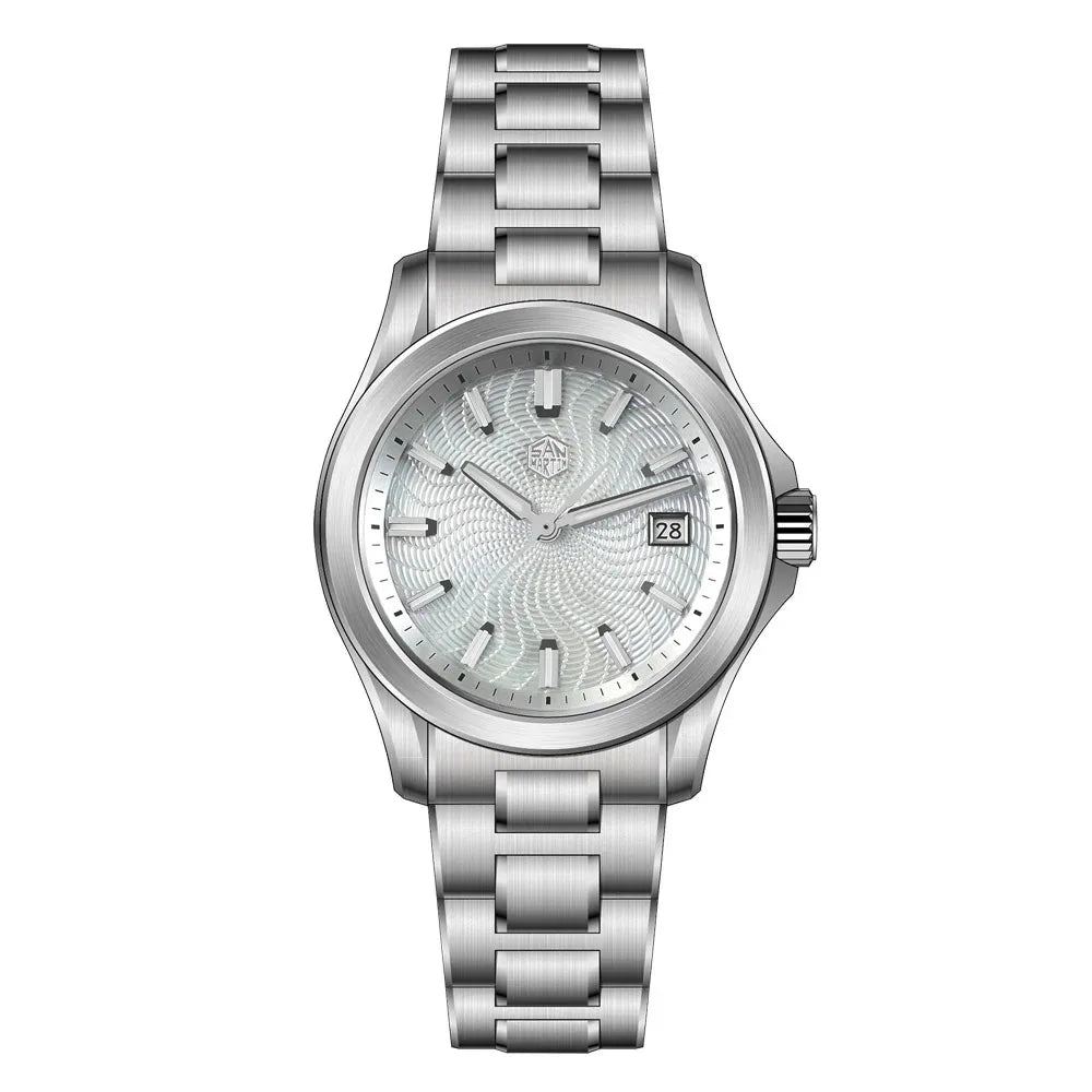 San Martin SN mm Guilloche MOP Dial Gada Watch - Product Image 14