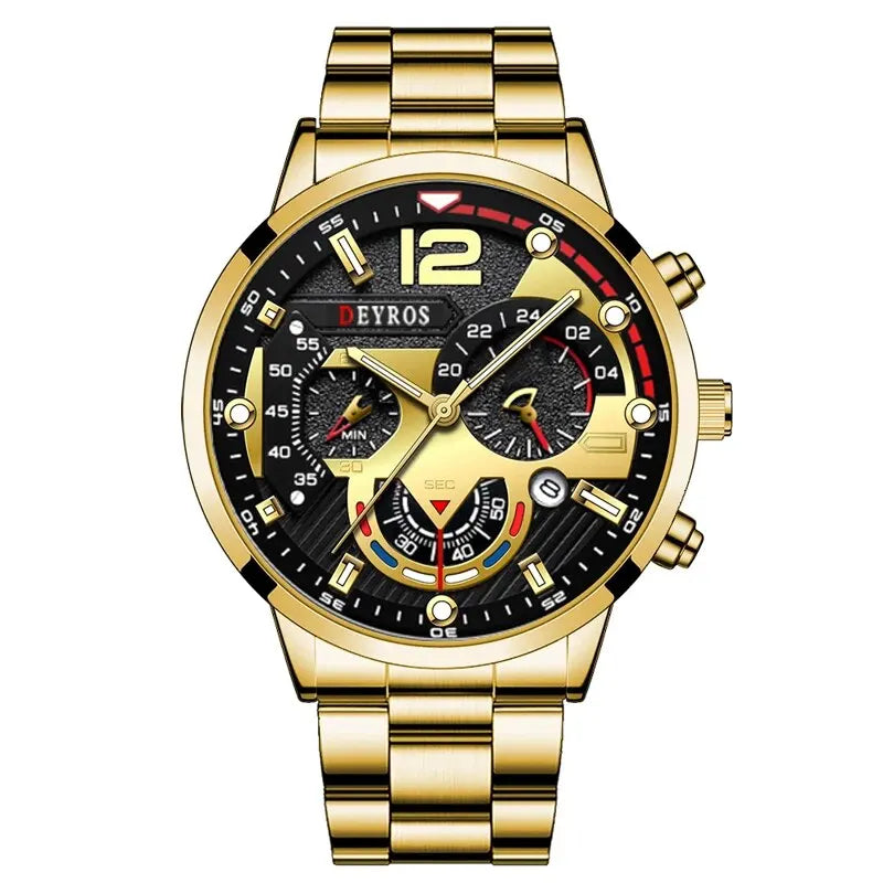 Fashion Mens Stainless Steel Watches Luxury Quartz - Product Image 18