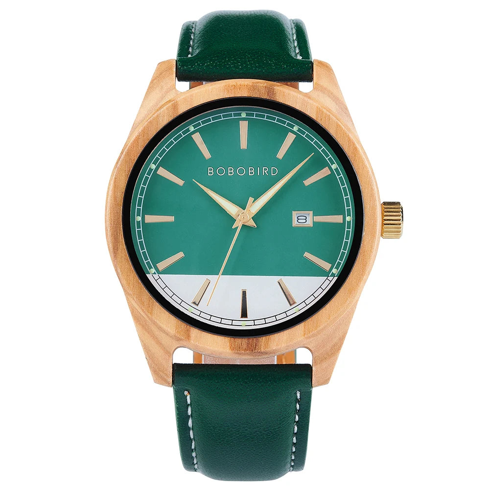 vastara bobo bird men’s wooden watch watch 34 - classic unisex timepiece with stainless steel (USA)