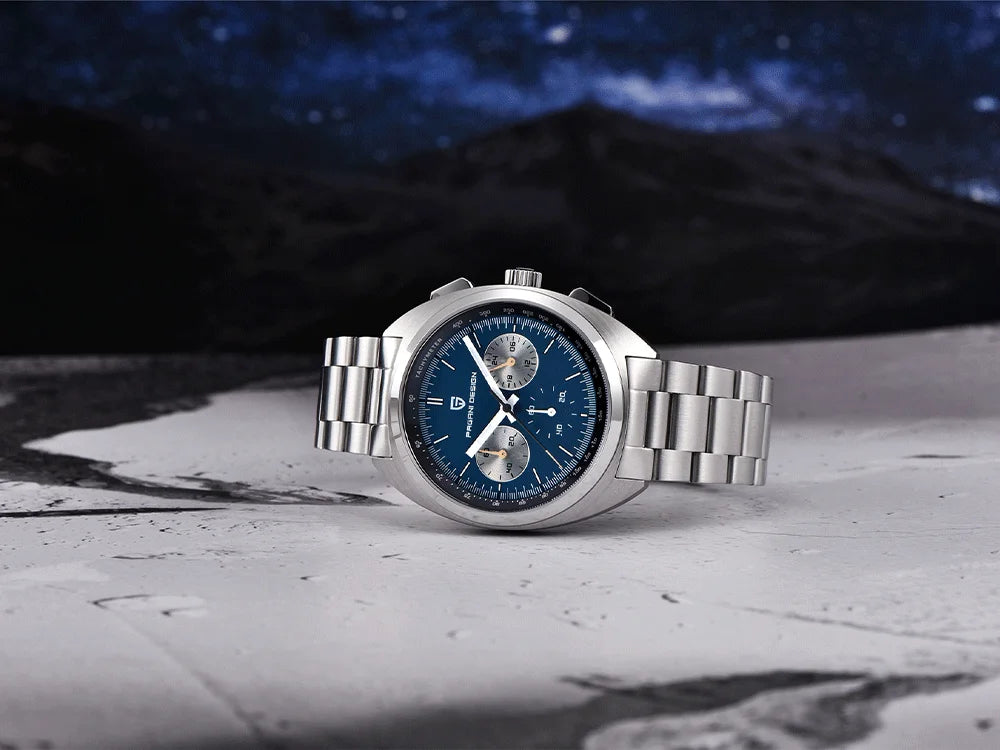 vastara luxury men’s chronograph – sapphire stainless steel watch 15 - casual unisex timepiece with chronograph (USA)