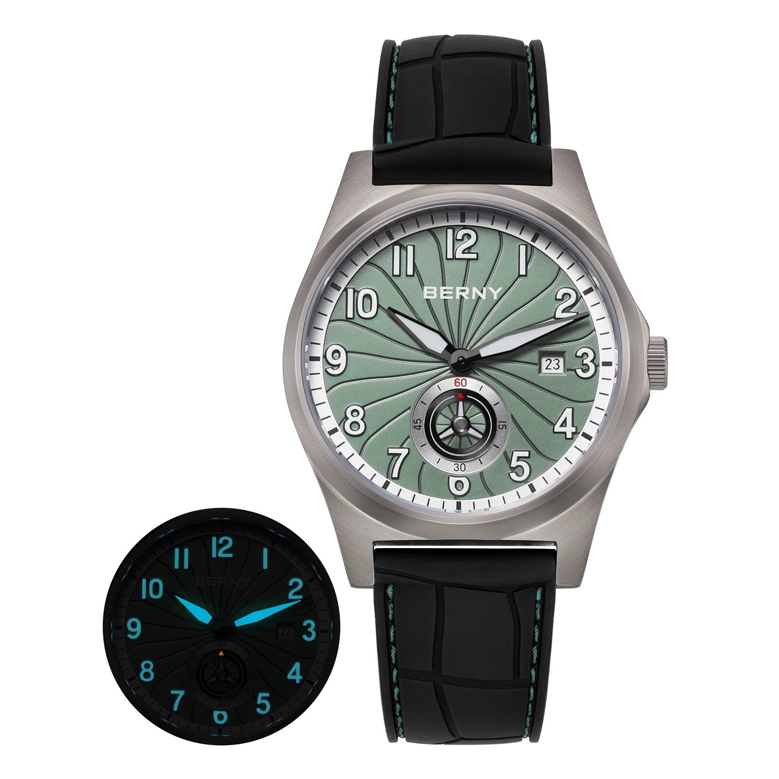 vastara berny full titanium super luminous with sapphire st1731 watch 54 - classic unisex timepiece with stainless steel