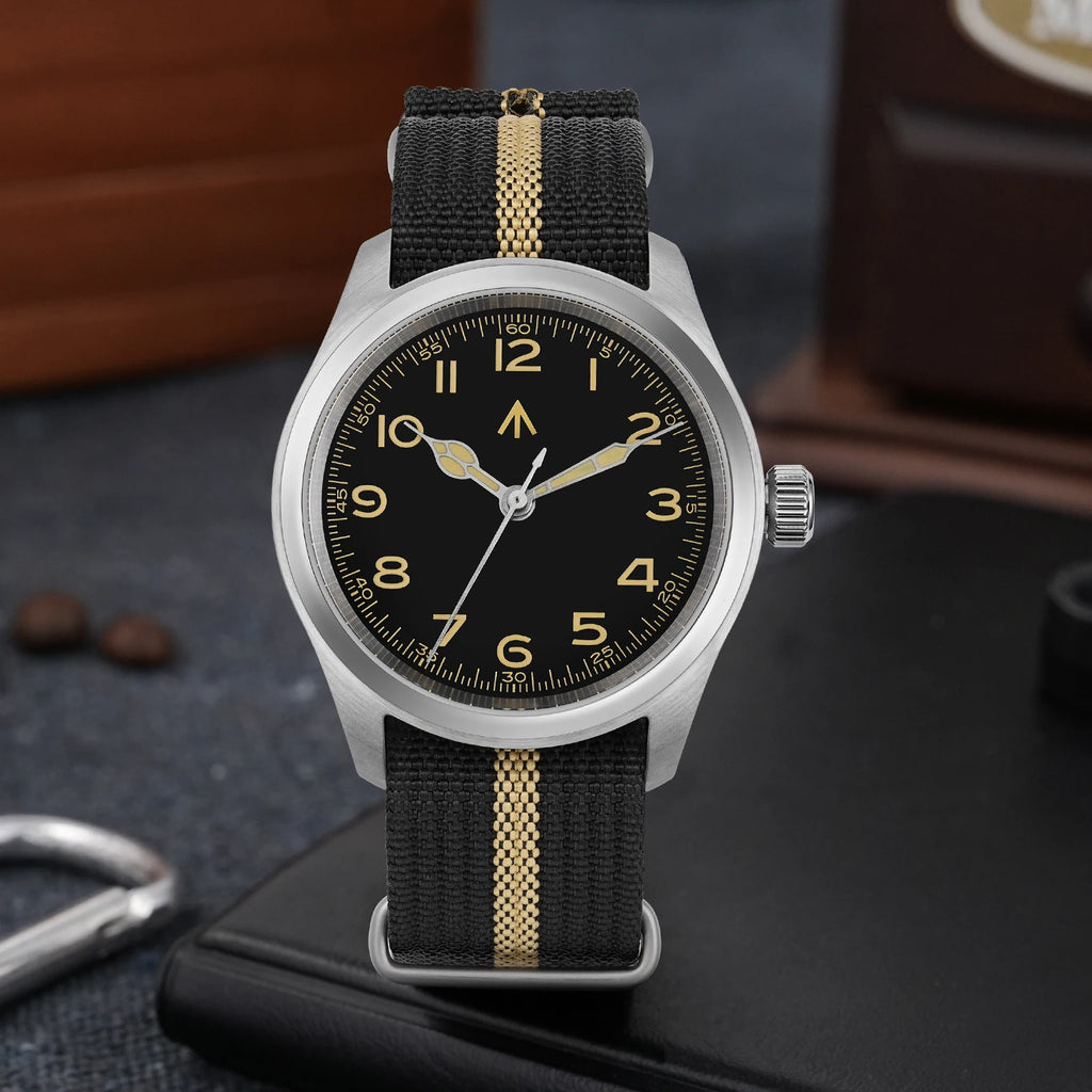 Militado ML Vintage Black Watch VH Sweep Quartz - Product Image 27