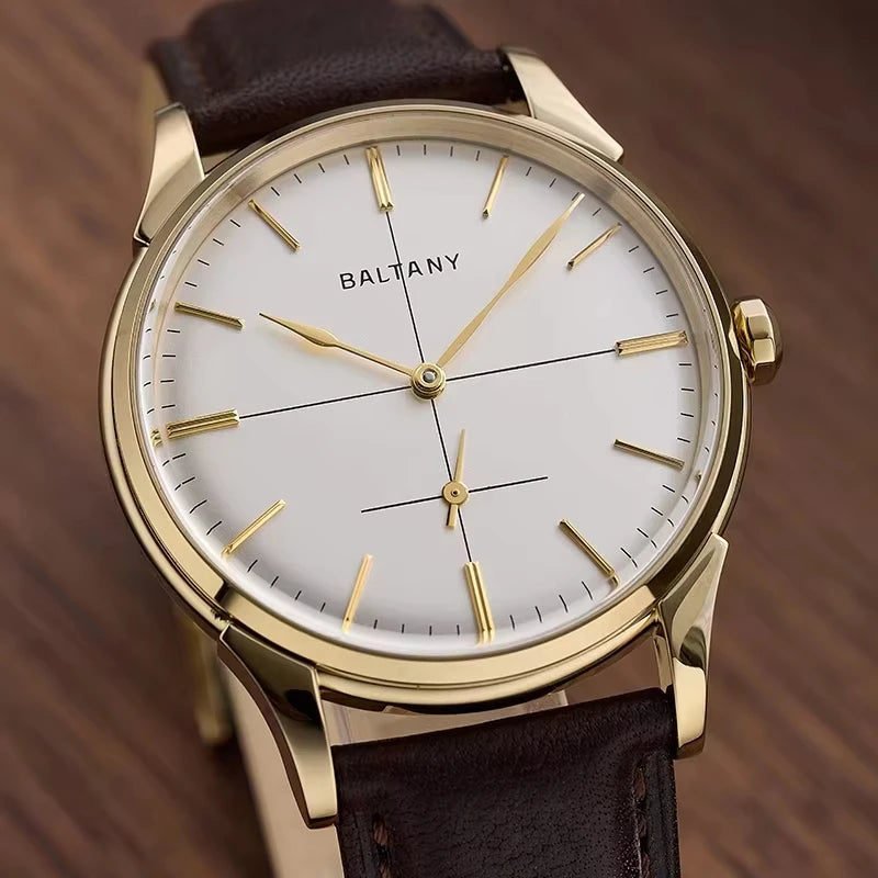 Baltany S Crosshair Dial Small Seconds Retro Watch - Luxury Watch with precision timepiece