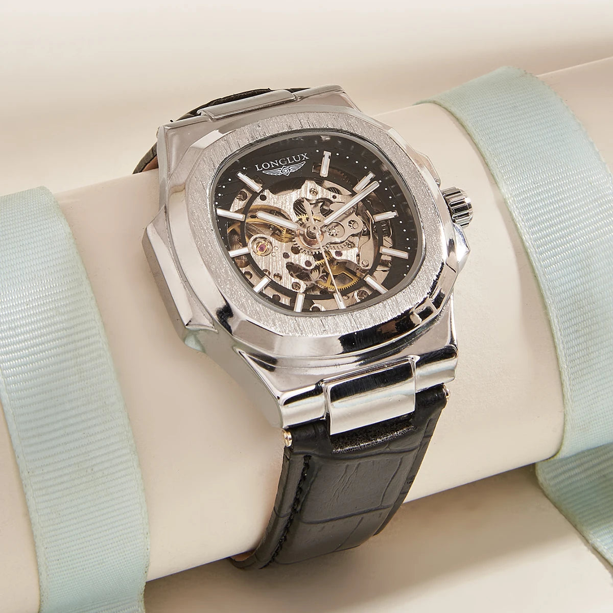 vastara - shadowcore skeleton automatic watch watch 5 - casual unisex timepiece with waterproof (USA)