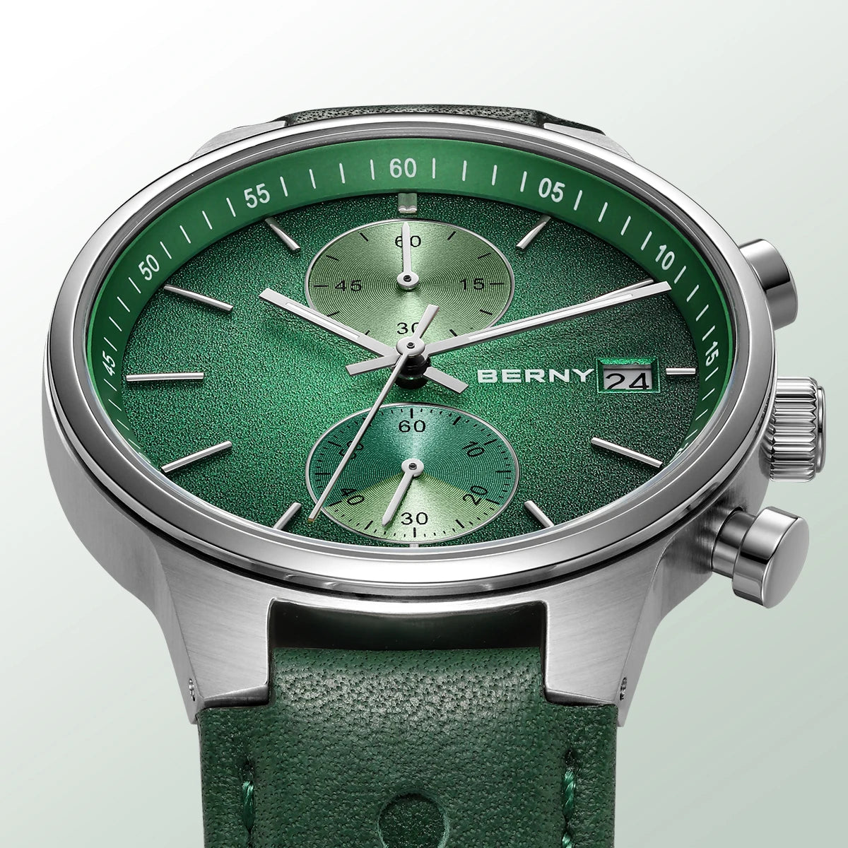 vastara - men's chronograph watch with luminous display watch 9 - casual unisex timepiece with chronograph (USA)