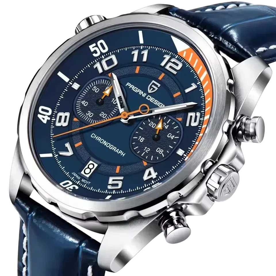 VASTARA vastara pagani design 1811 's 44mm multi functional chronograph vk64 's reloj hombre unisex timepiece - chronograph