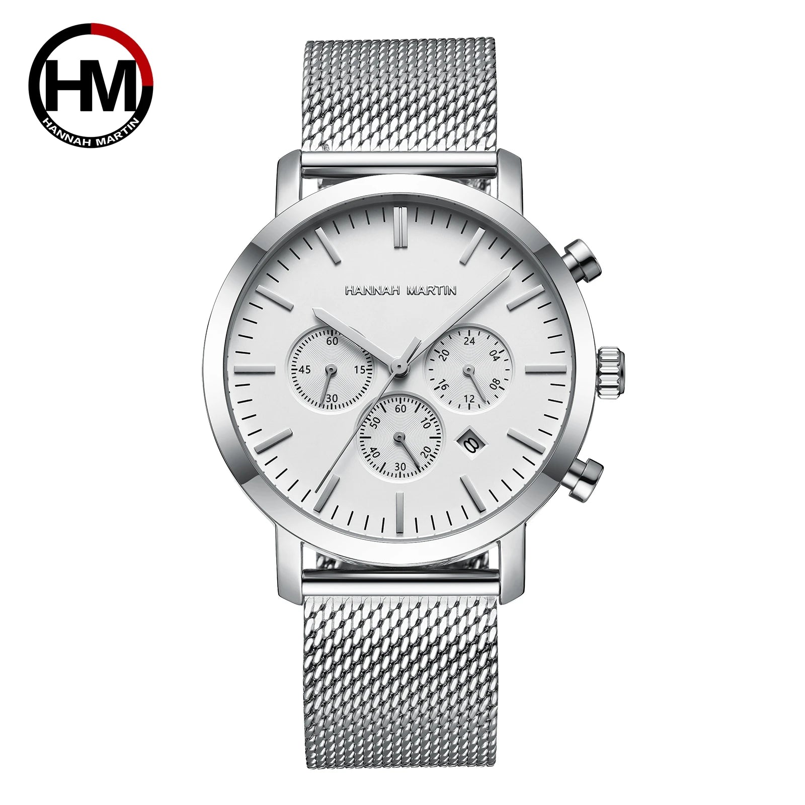 vastara business stainless steel watch 34 - business unisex timepiece with stainless steel (USA)