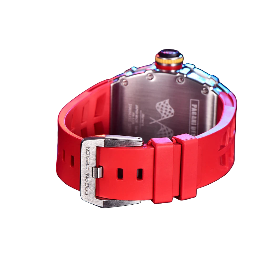 vastara - titanedge tonneau quartz watch watch detail - quartz movement movement, chronograph, waterproof casual design (USA)