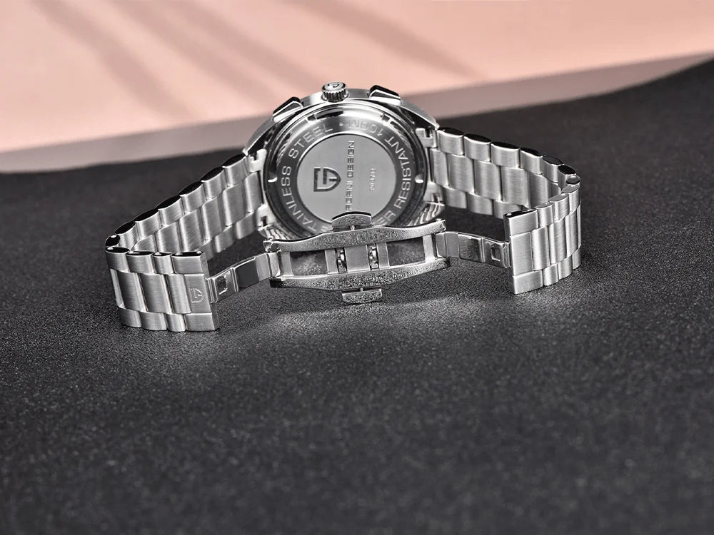 vastara luxury men’s chronograph – sapphire stainless steel watch 25 - casual unisex timepiece with chronograph (USA)