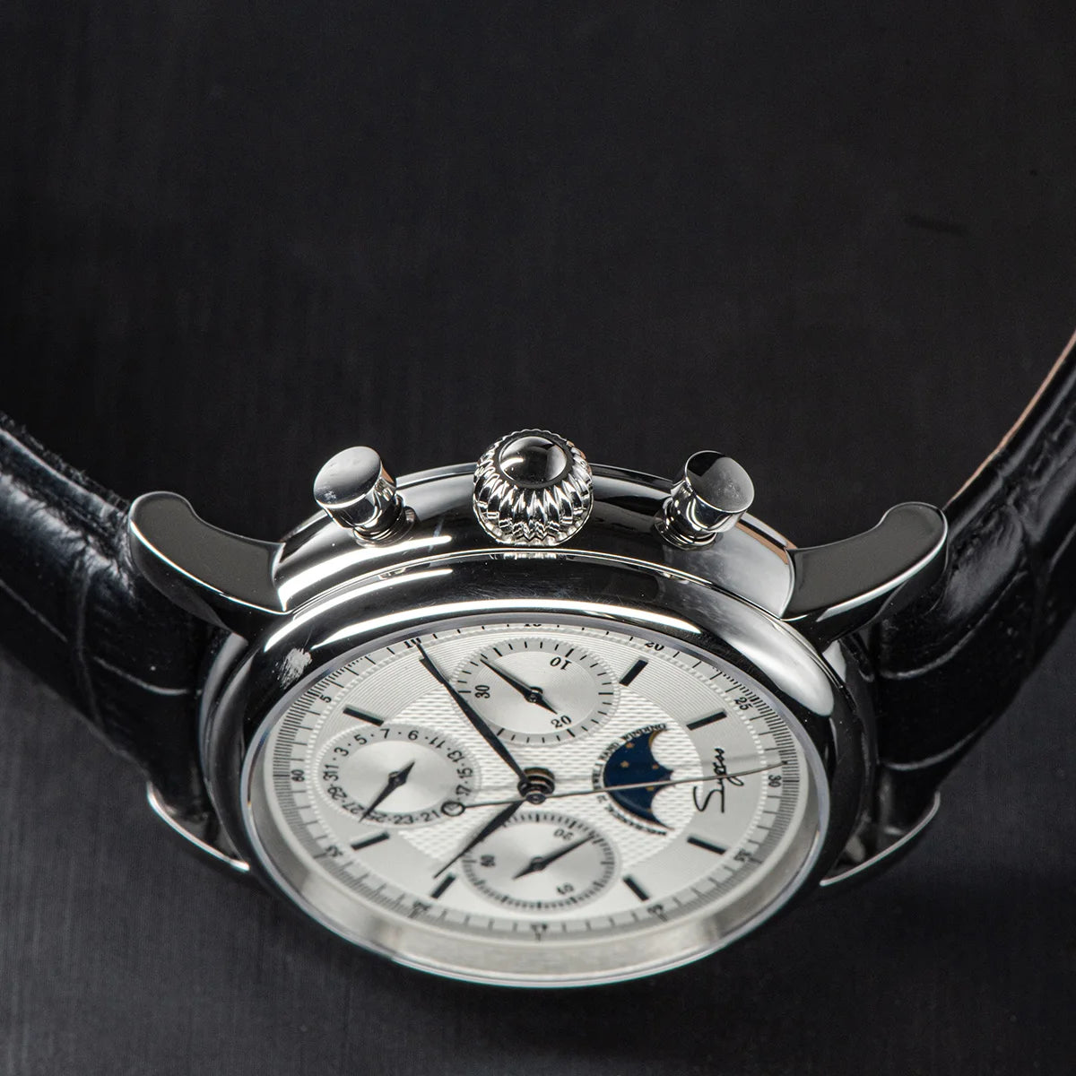 vastara sapphire sugess st1908 swanneck with technology watch 22 - classic unisex timepiece with stainless steel (USA)