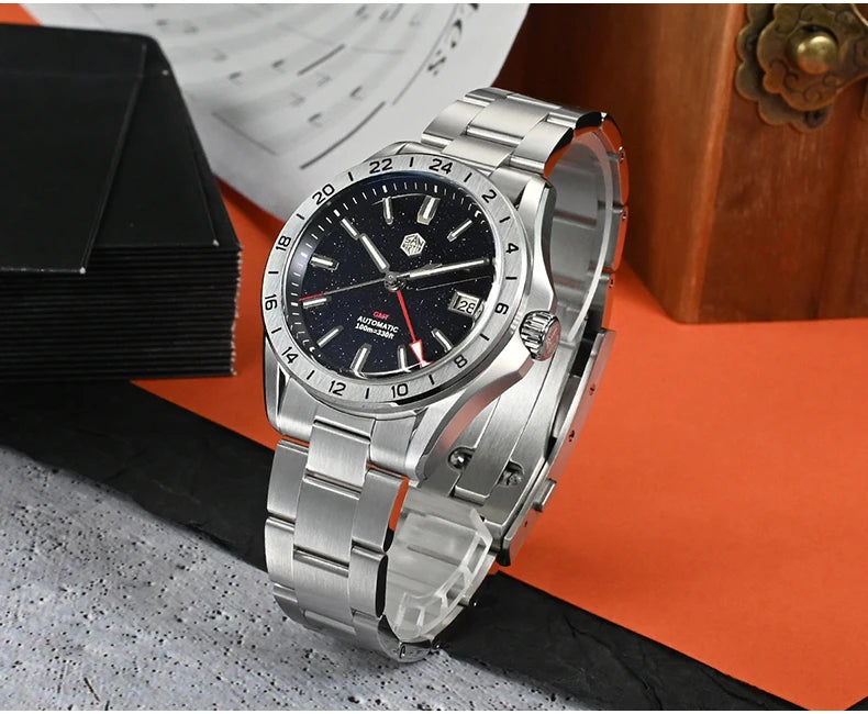 San Martin Men GMT Watch mm Automatic Mechanical - Product Image 8