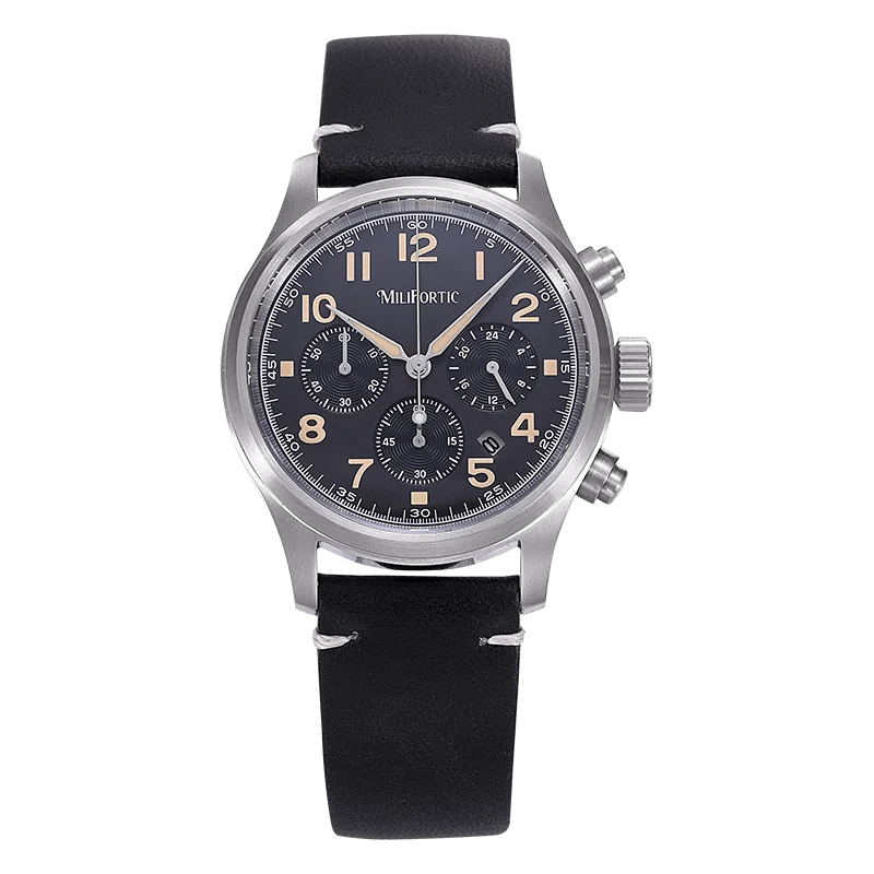 Milifortic Men's Solar Chronograph Sapphire Watch - Luxury Watch with precision timepiece