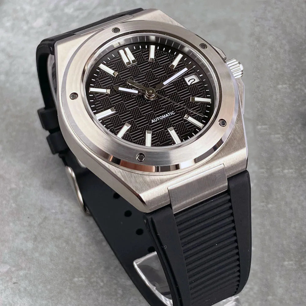 Tandorio Black Luxury Business Engineer Style - Luxury Timepiece with premium quality