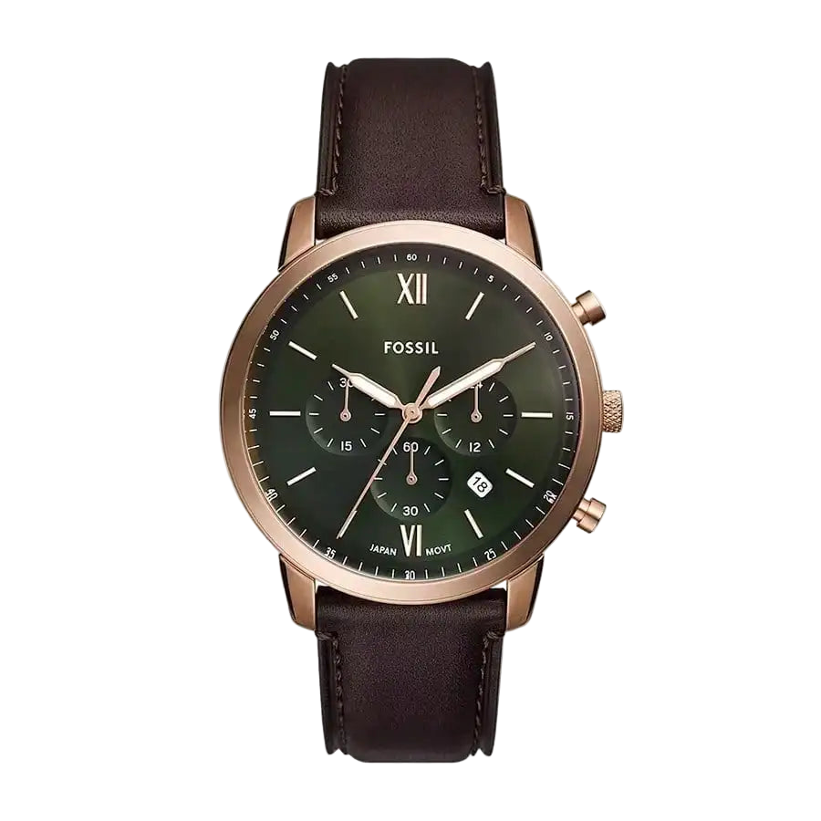 vastara - fossil men's quartz leather three-hand watch watch 8 - casual unisex timepiece with waterproof (USA)