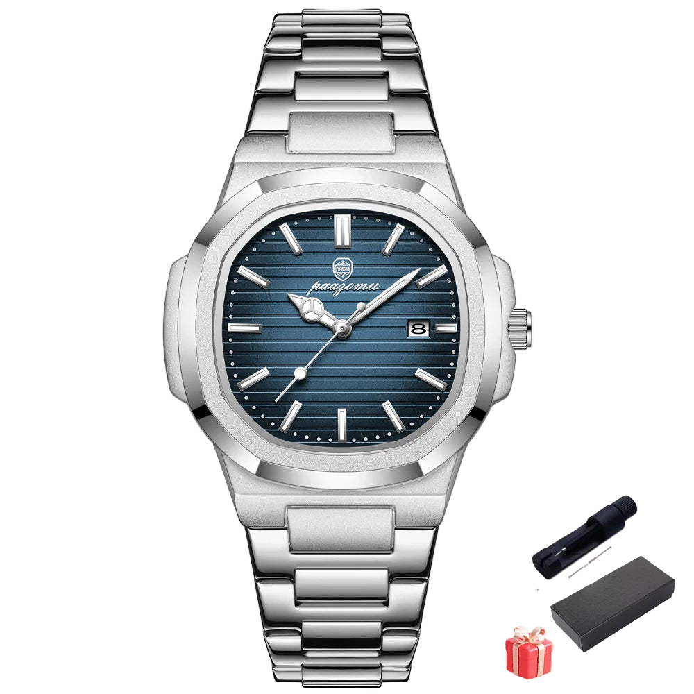 vastara - apexsquare luxe diver quartz watch watch 8 - casual unisex timepiece with waterproof (USA)