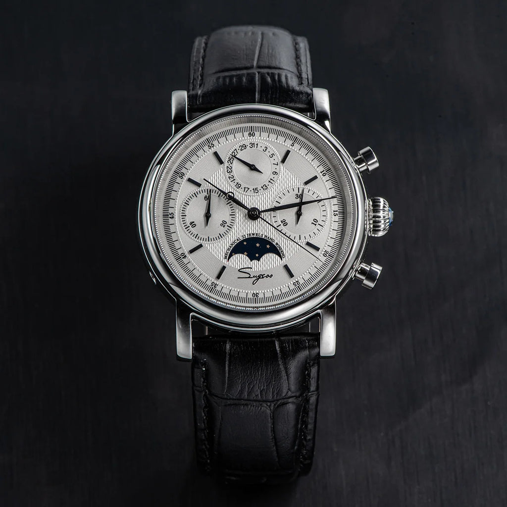 vastara sapphire sugess st1908 swanneck with technology watch 18 - classic unisex timepiece with stainless steel (USA)